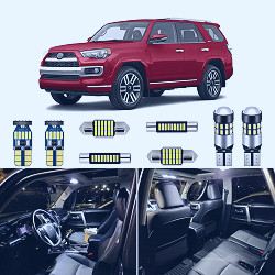 Amazon.com: AUTOGINE 16 Piece White Interior LED Lights Kit for Toyota  4Runner 2010 2011 2012 2013 2014 2015 2016 2017 2018 2019 2020 2021 2022  Super Bright 6000K Interior LED Light Bulbs Package + Install Tool :  Automotive